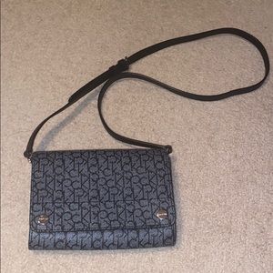 Calvin Klein Adjustable Leather Crossbody